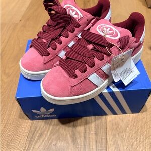 NWT Adidas Campus 00s Sneakers in Pink Strata and White 6.5